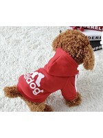 adidog sweater integrated pocket-red-FINAL SALE
