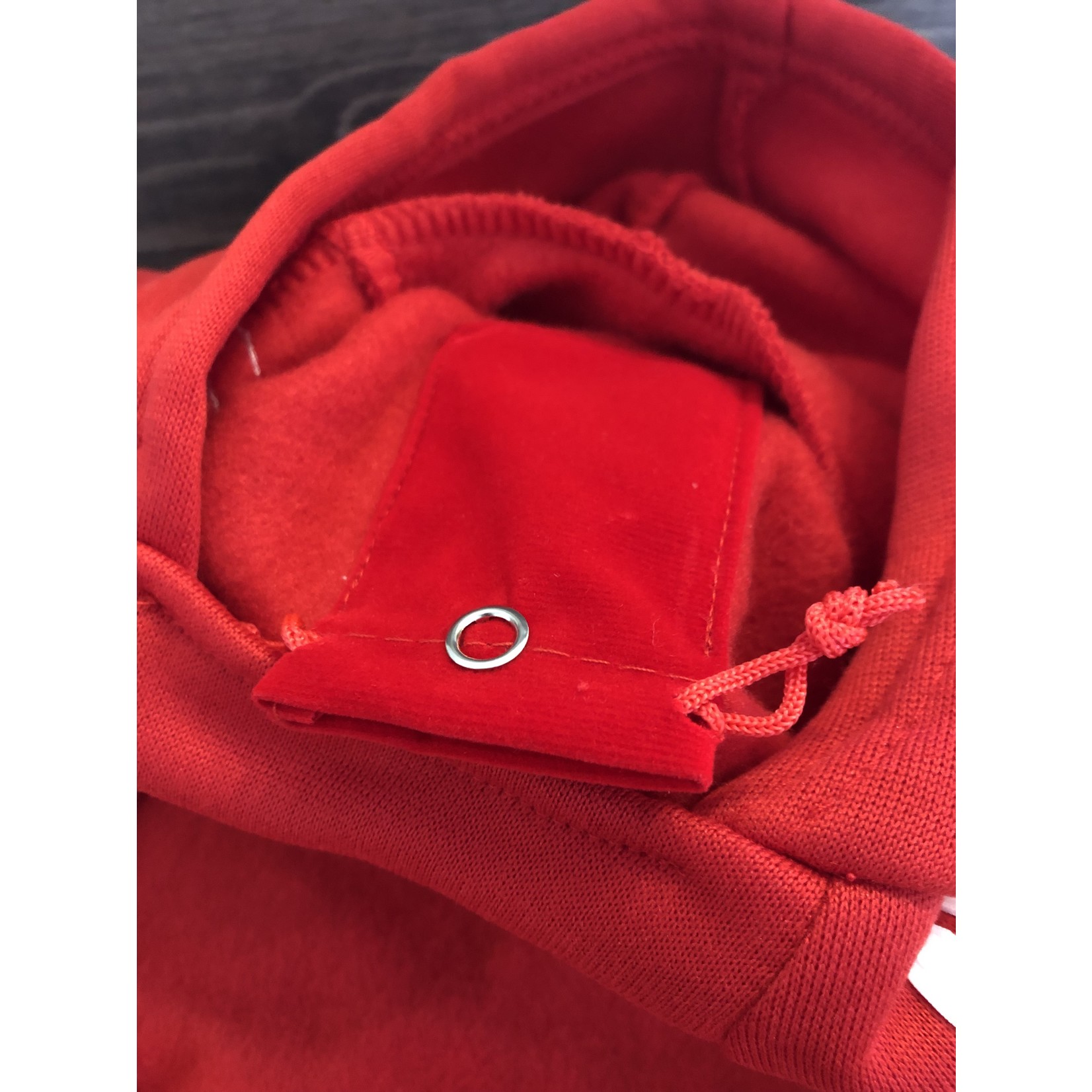 chandail adidog pochette intégrée-rouge-VENTE FINALE