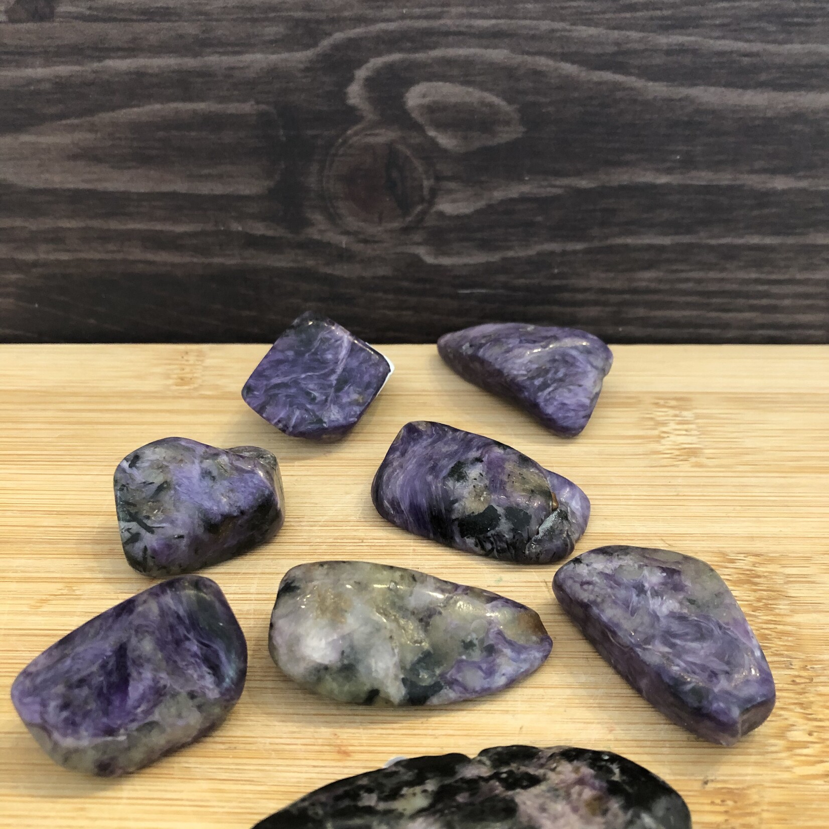 charoite tumbled stone