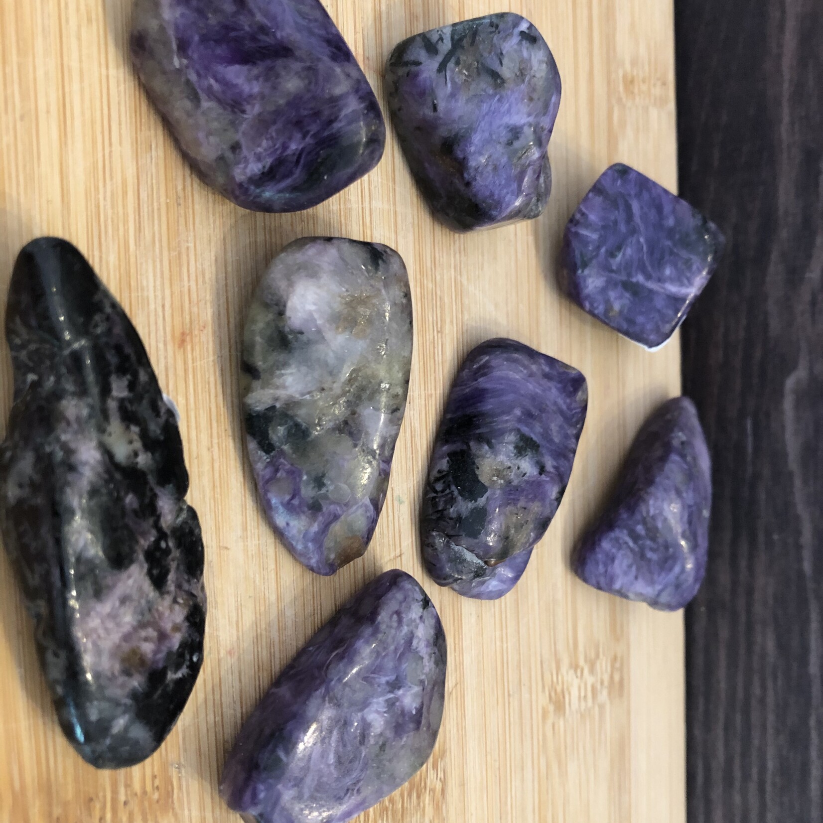 charoite tumbled stone
