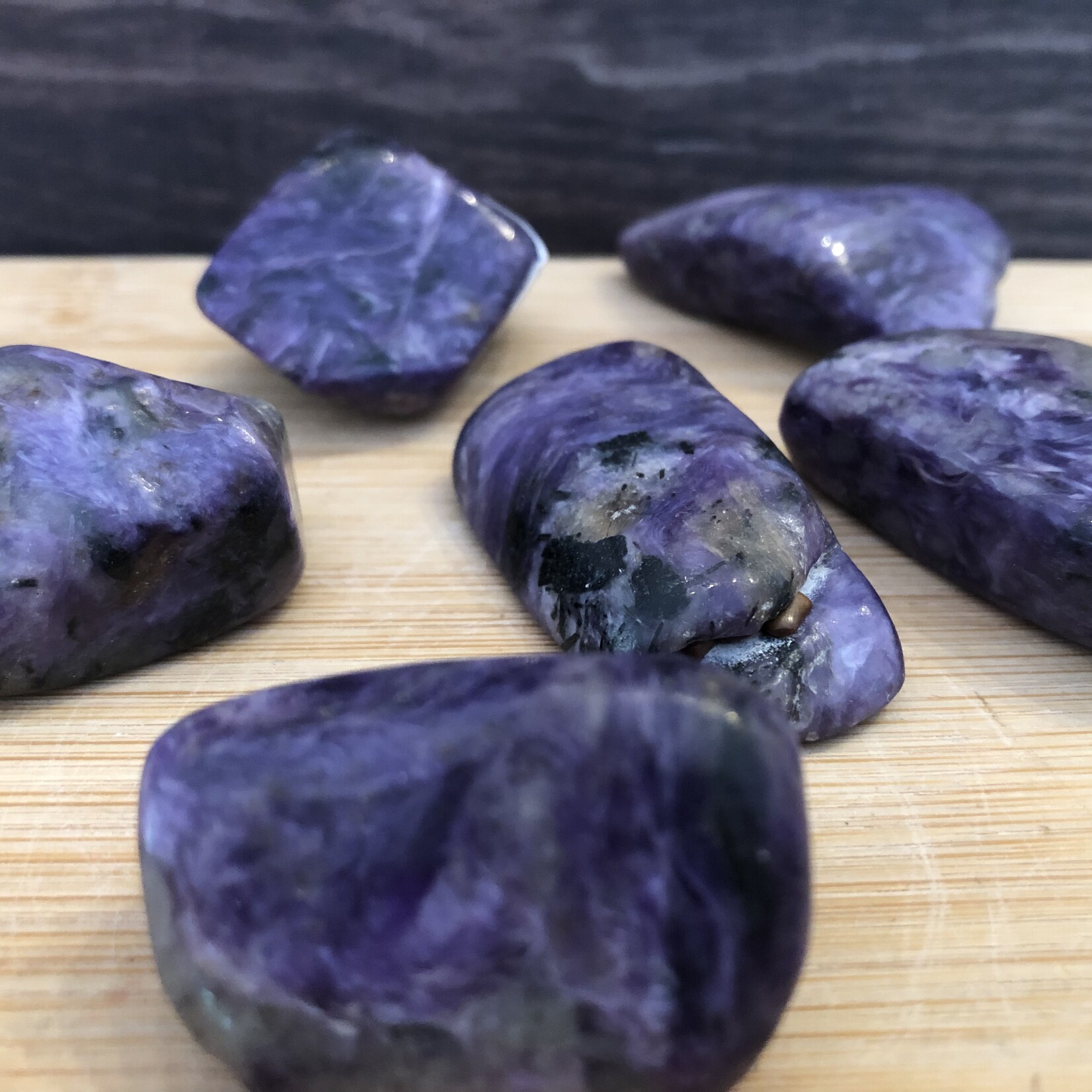 charoite tumbled stone