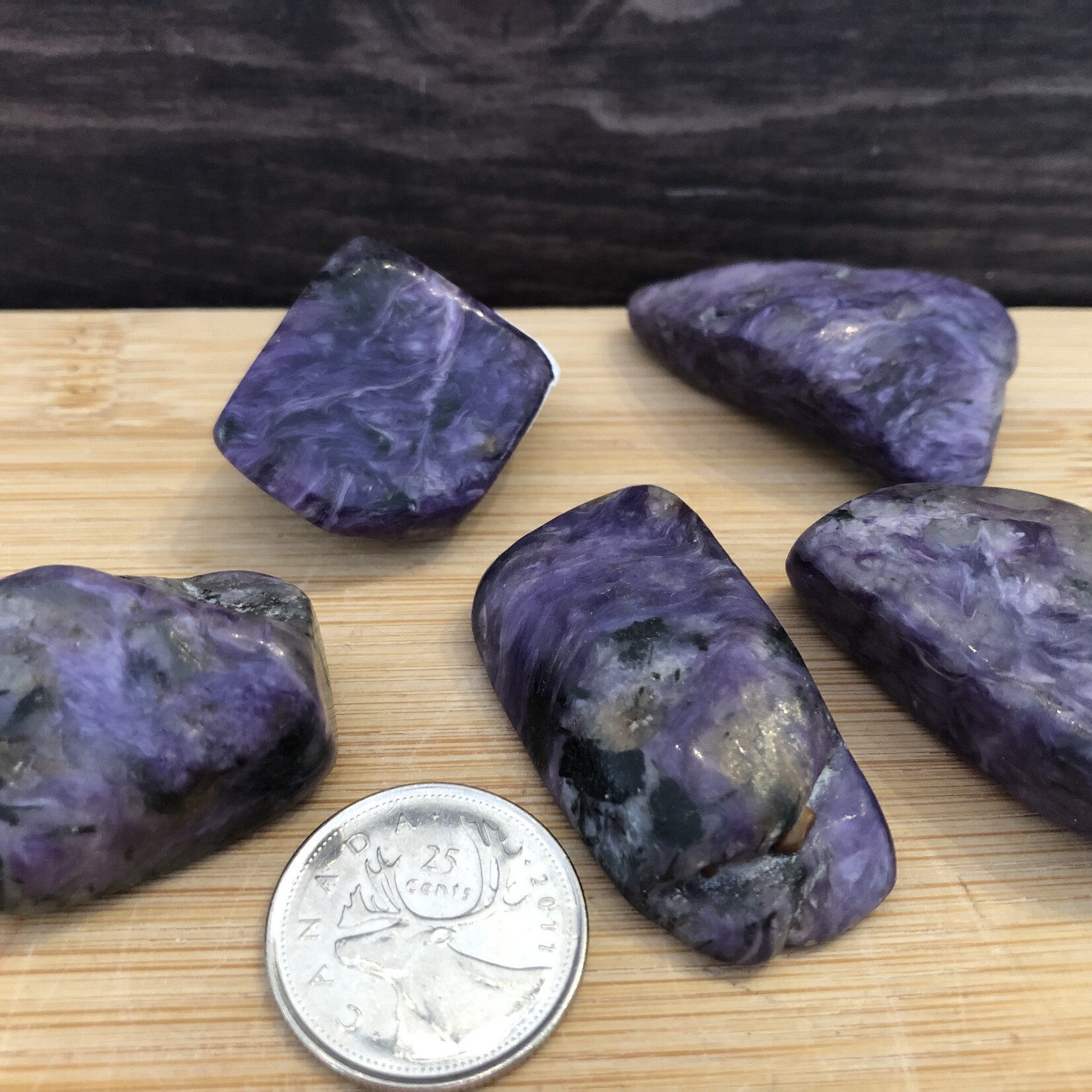 charoite tumbled stone