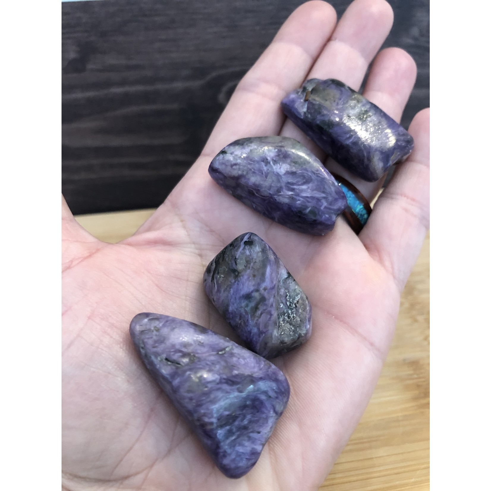 charoite tumbled stone