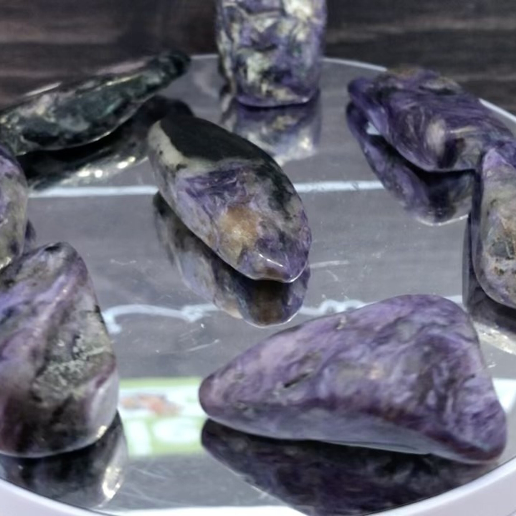charoite tumbled stone