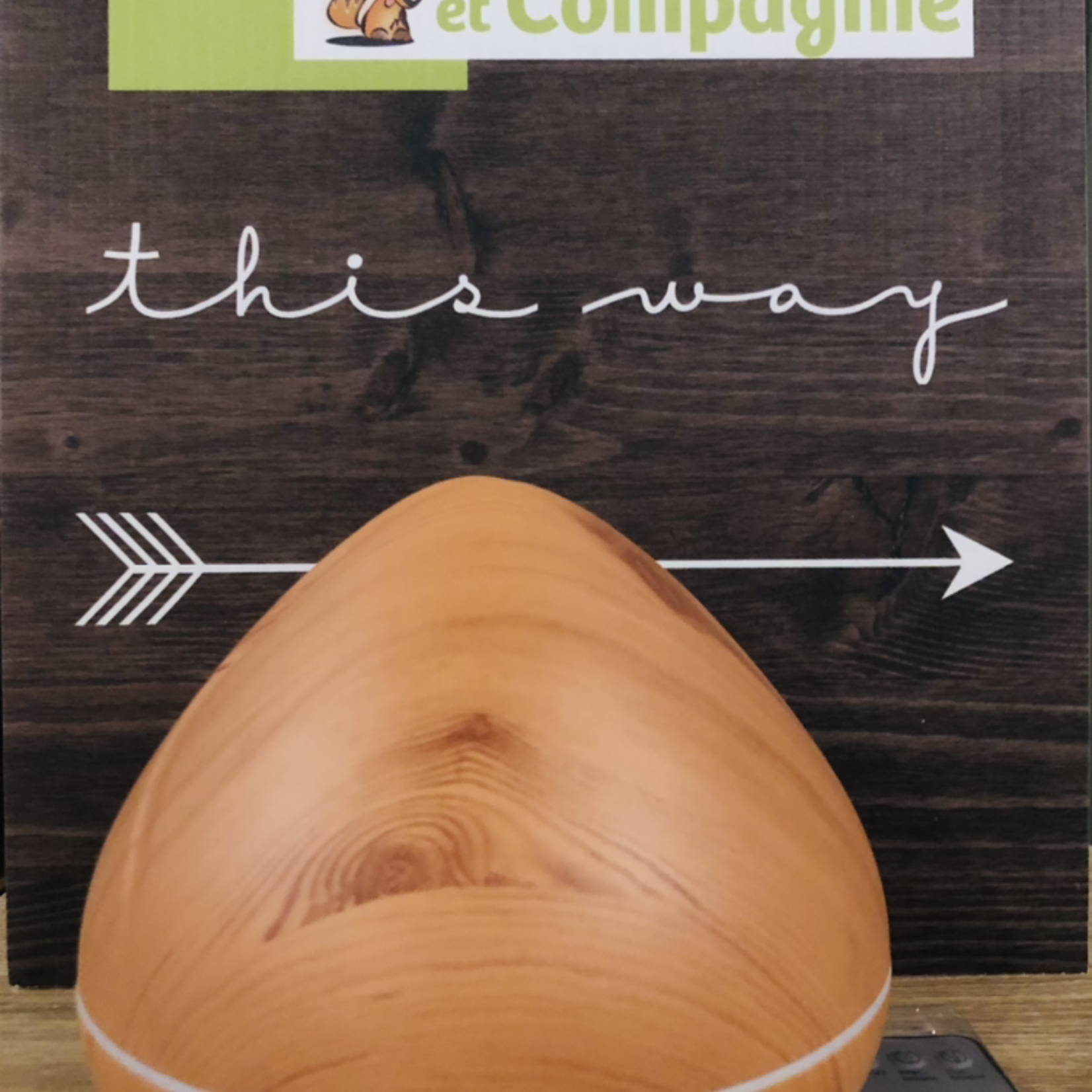 Essential oil diffuser-400 ml-wood grain