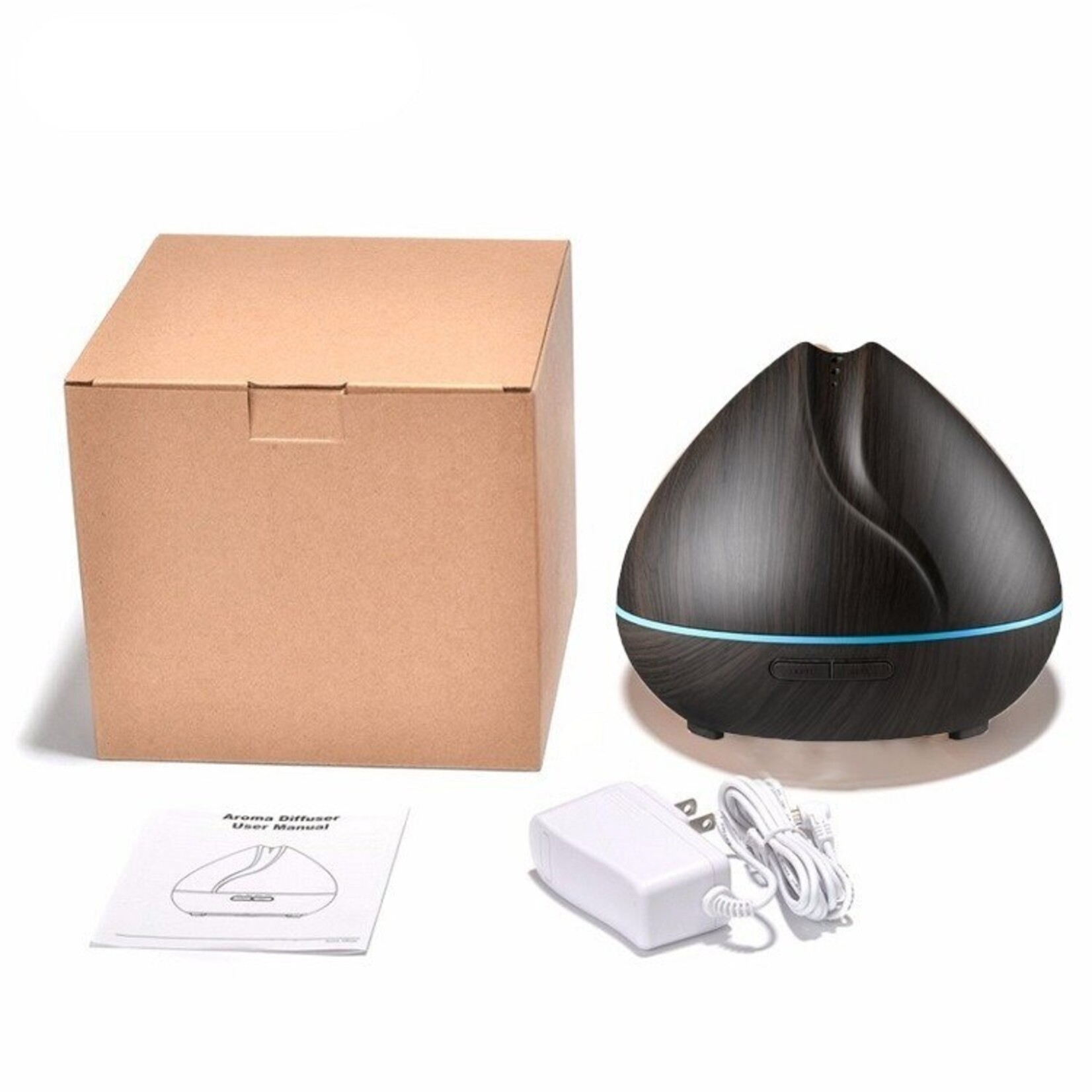 Diffuseur huile essentielle-400 ml-grain de bois