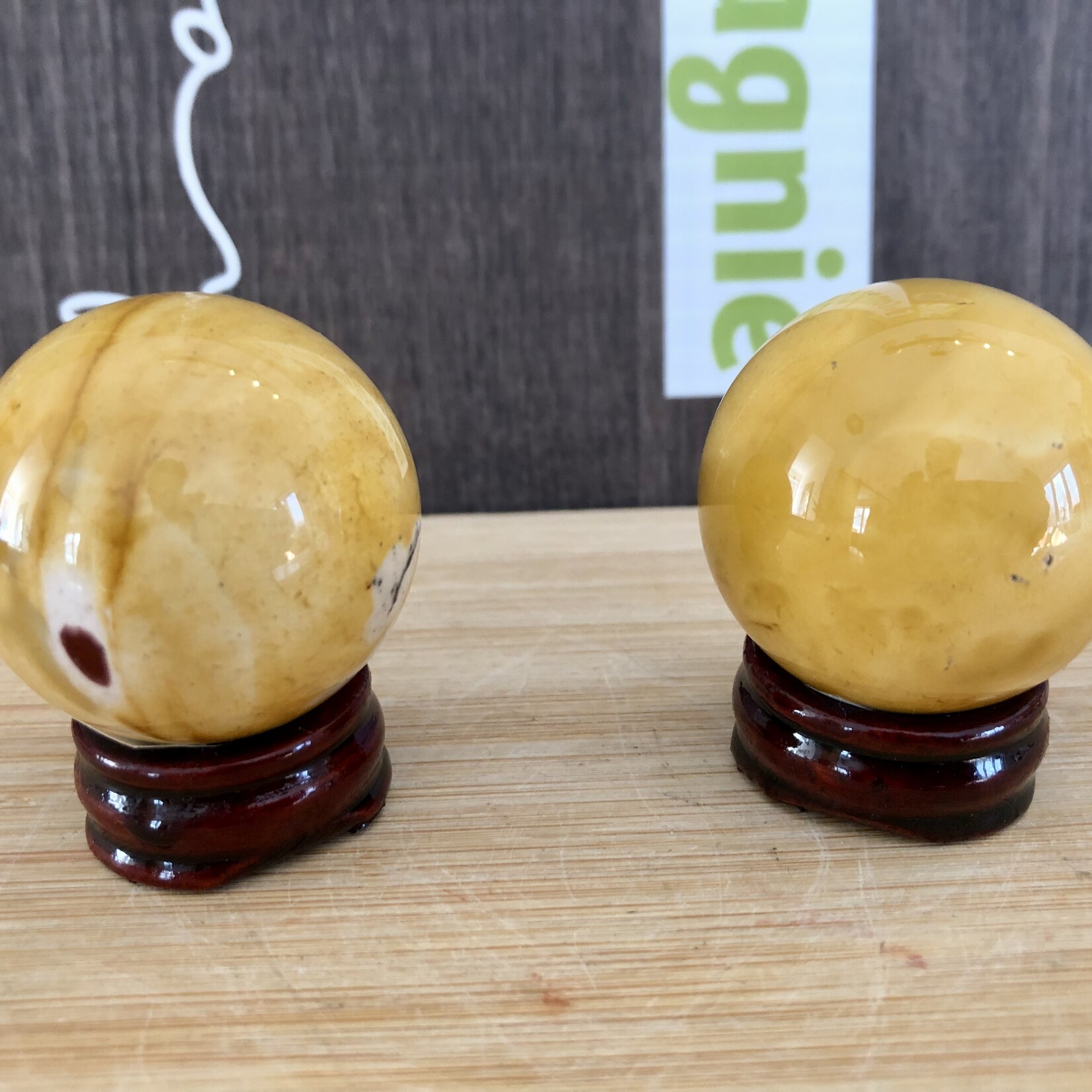 mokaite jaspe sphère petite, boule de cristal jaspe mokaïte, apporte calme et sérénité pour affronter les épreuves et les imprévus de la vie