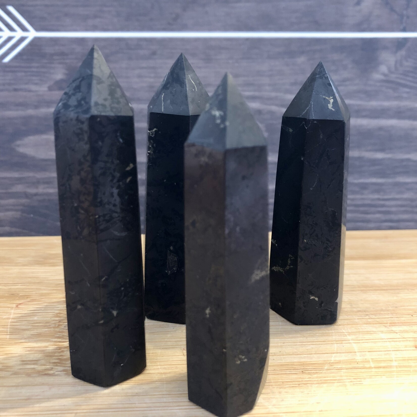Tour de Shungite – Protection EMF, bien-être & équilibre énergétique- non polie