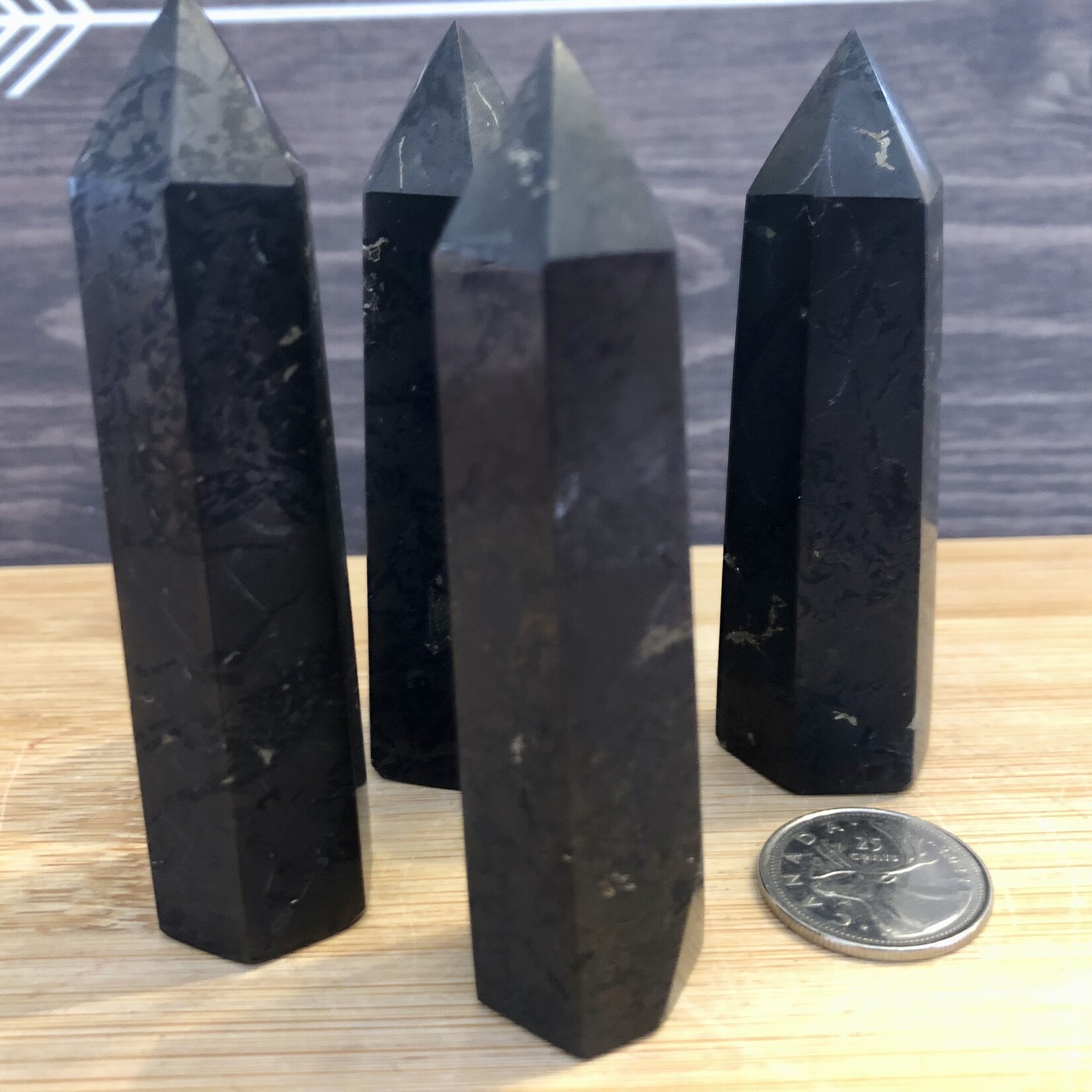 Shungite Tower – EMF protection, wellness & energy balance- not polished