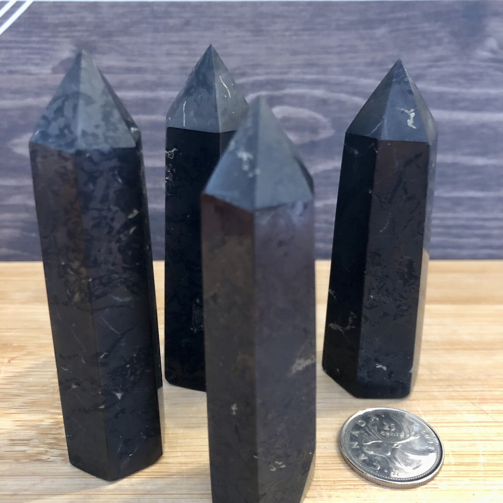 Tour de Shungite – Protection EMF, bien-être & équilibre énergétique- non polie