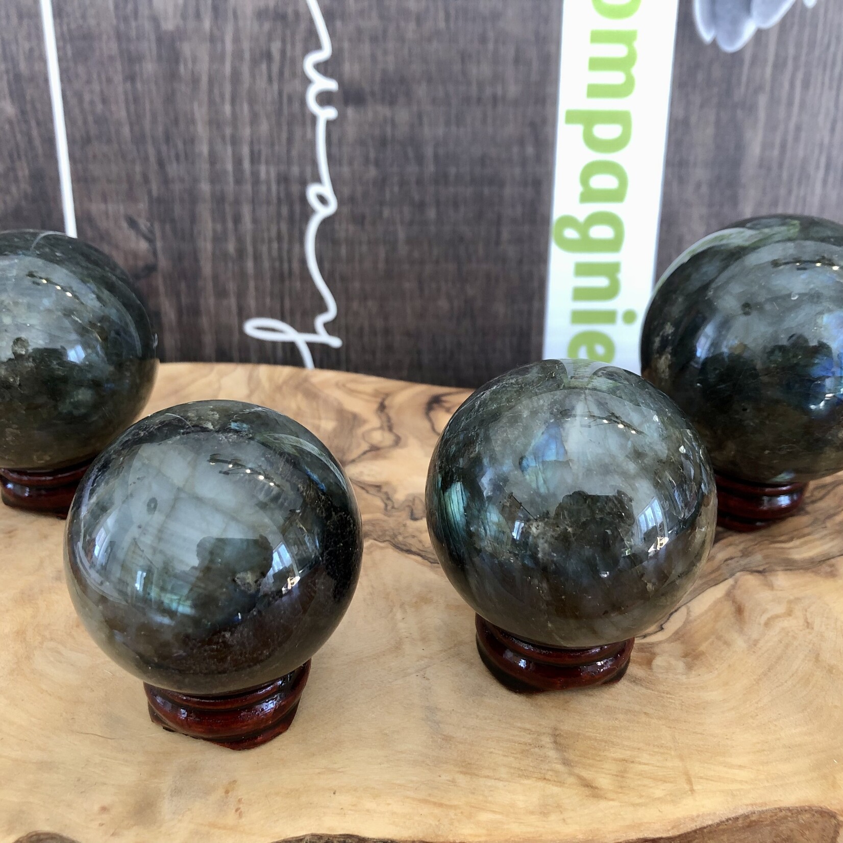 Captivating Labradorite Sphere - Aura-Protecting, Transformational Crystal, Banishes Fears and Insecurities