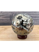 sphère de pyrite étincelante