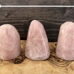 natural rose quartz freeform crystal