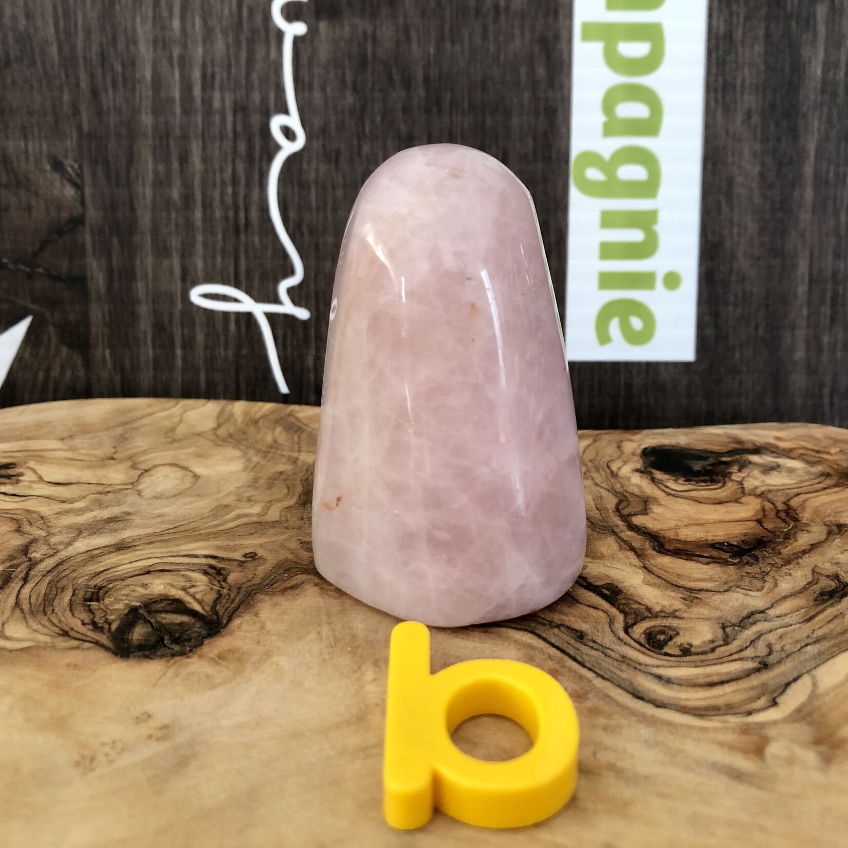 natural rose quartz freeform crystal, rose quartz palm stone, love stone, meditation stone, represents love forgiveness and peace