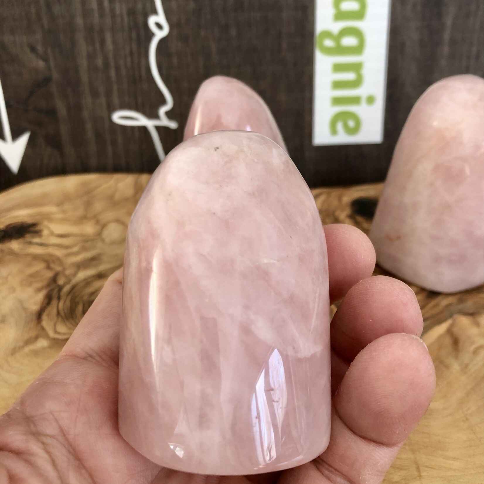 natural rose quartz freeform crystal, rose quartz palm stone, love stone, meditation stone, represents love forgiveness and peace