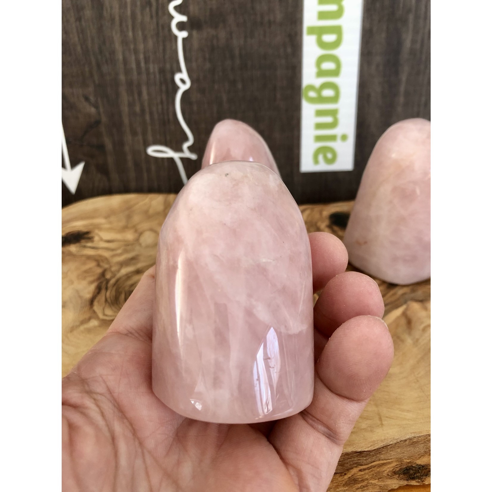 natural rose quartz freeform crystal, rose quartz palm stone, love stone, meditation stone, represents love forgiveness and peace