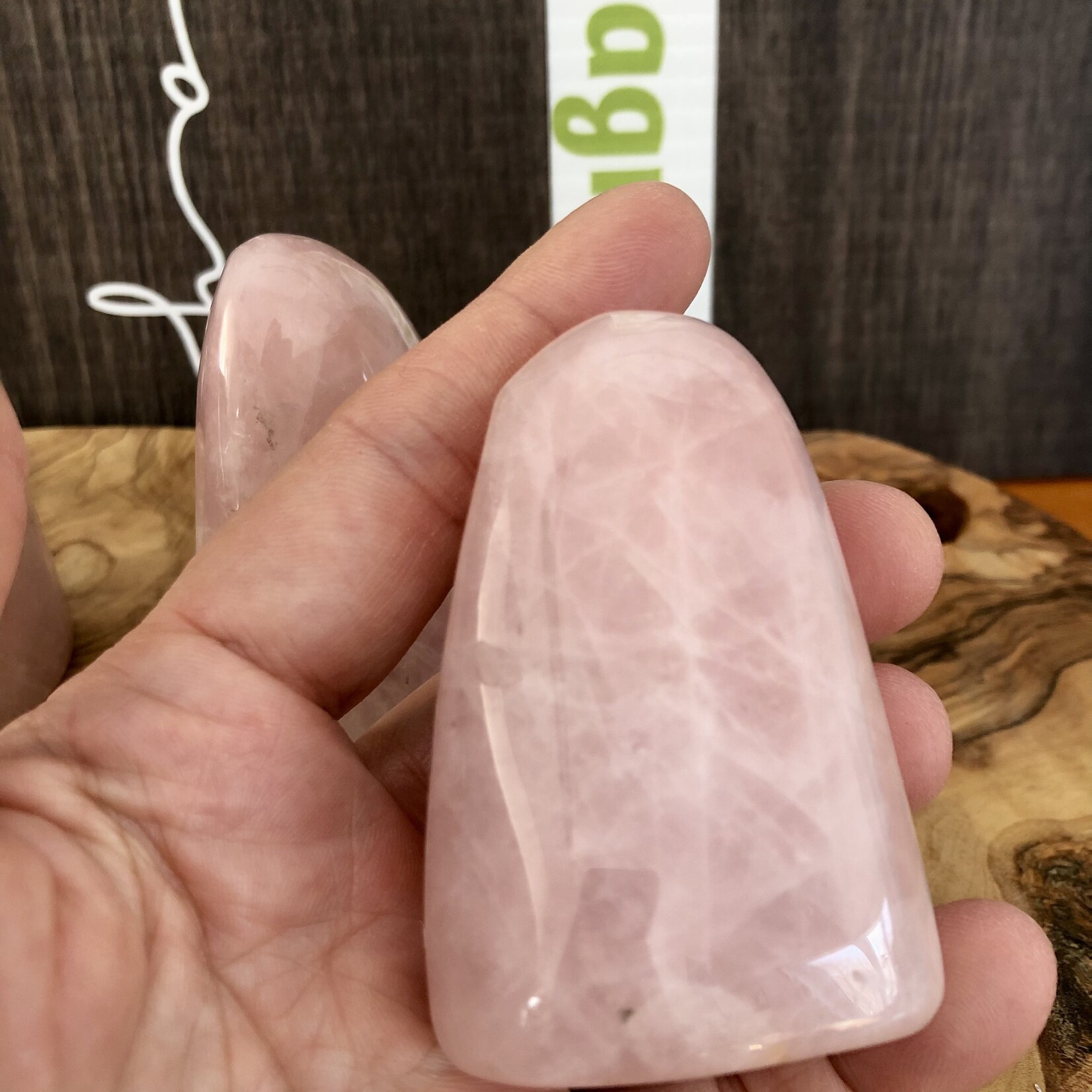 natural rose quartz freeform crystal, rose quartz palm stone, love stone, meditation stone, represents love forgiveness and peace