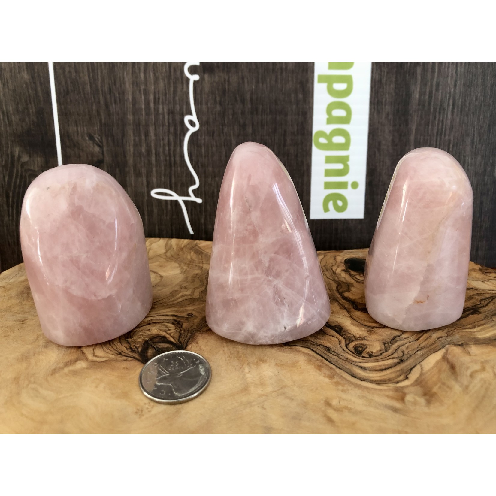 cristal de forme libre de quartz rose naturel, pierre de palmier de quartz rose, pierre d'amour pardon et paix, pierre de méditation,