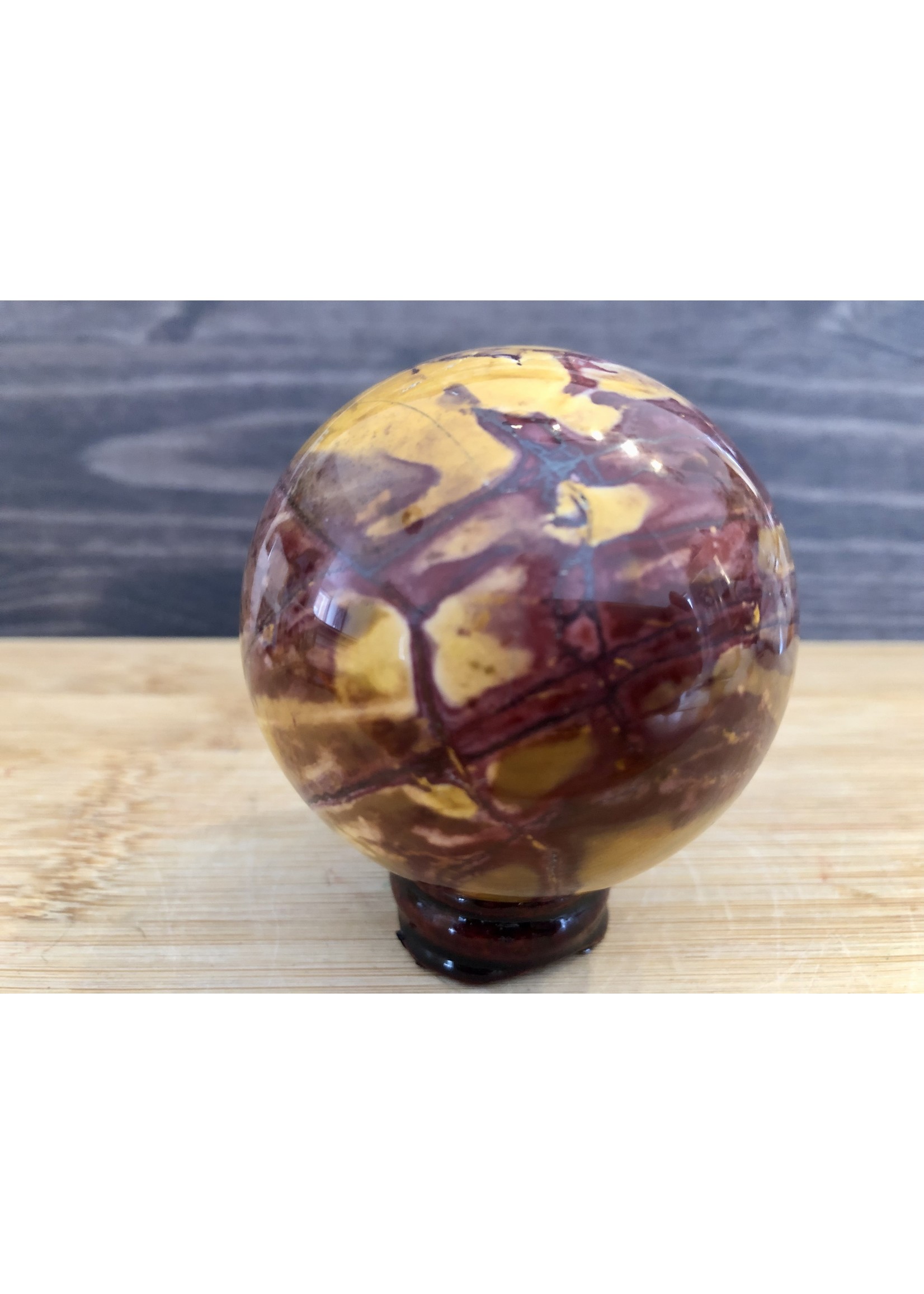 large mookaite jasper sphere, crystal ball mookaite jasper