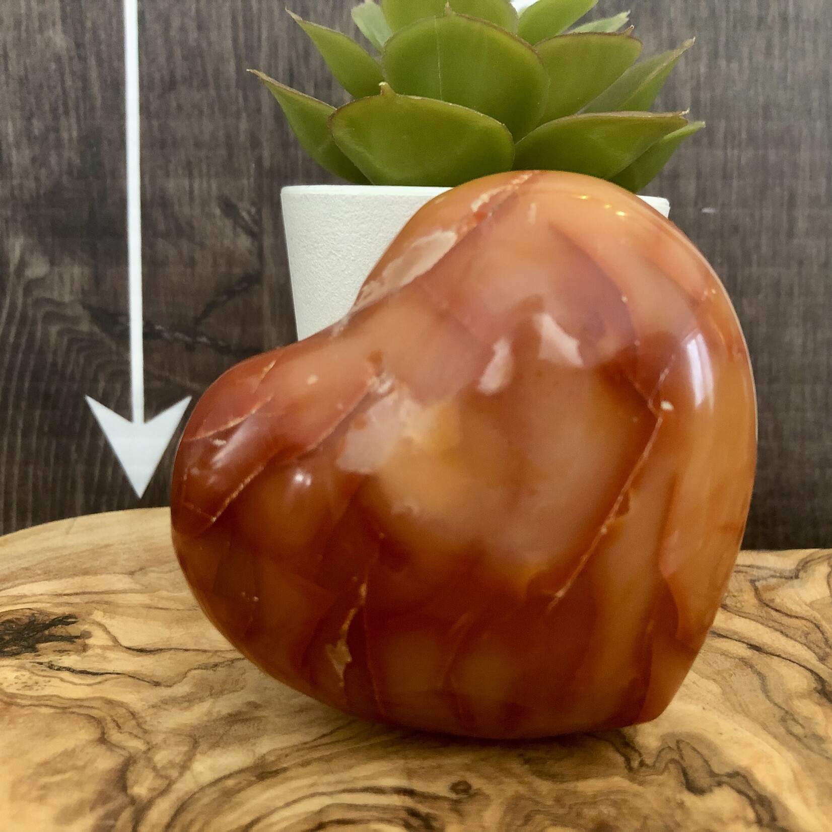 large carnelian heart, is synonymous with confidence,  initiative and openness