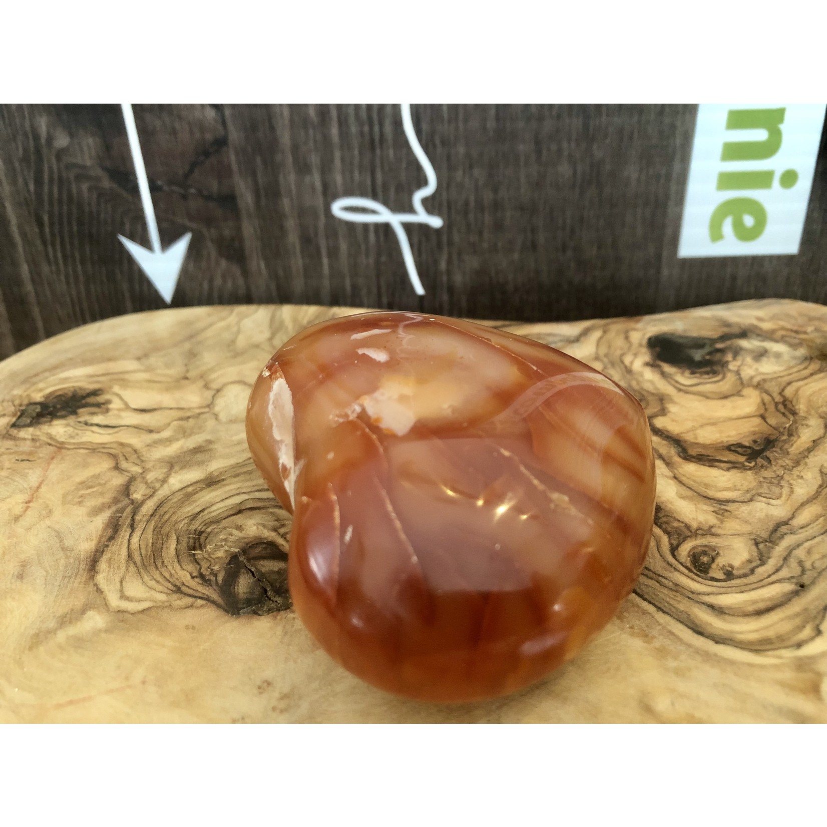 large carnelian heart, is synonymous with confidence,  initiative and openness