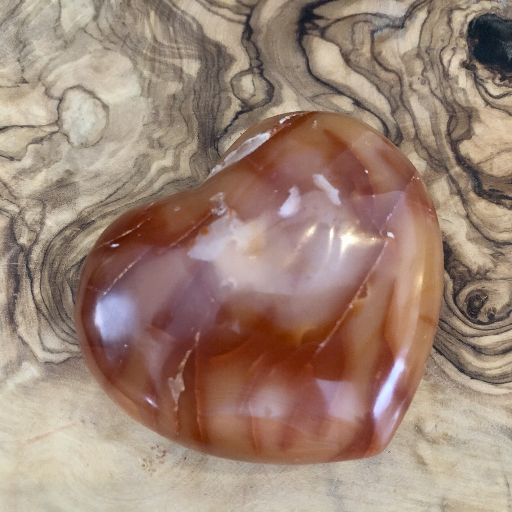 large carnelian heart, is synonymous with confidence,  initiative and openness