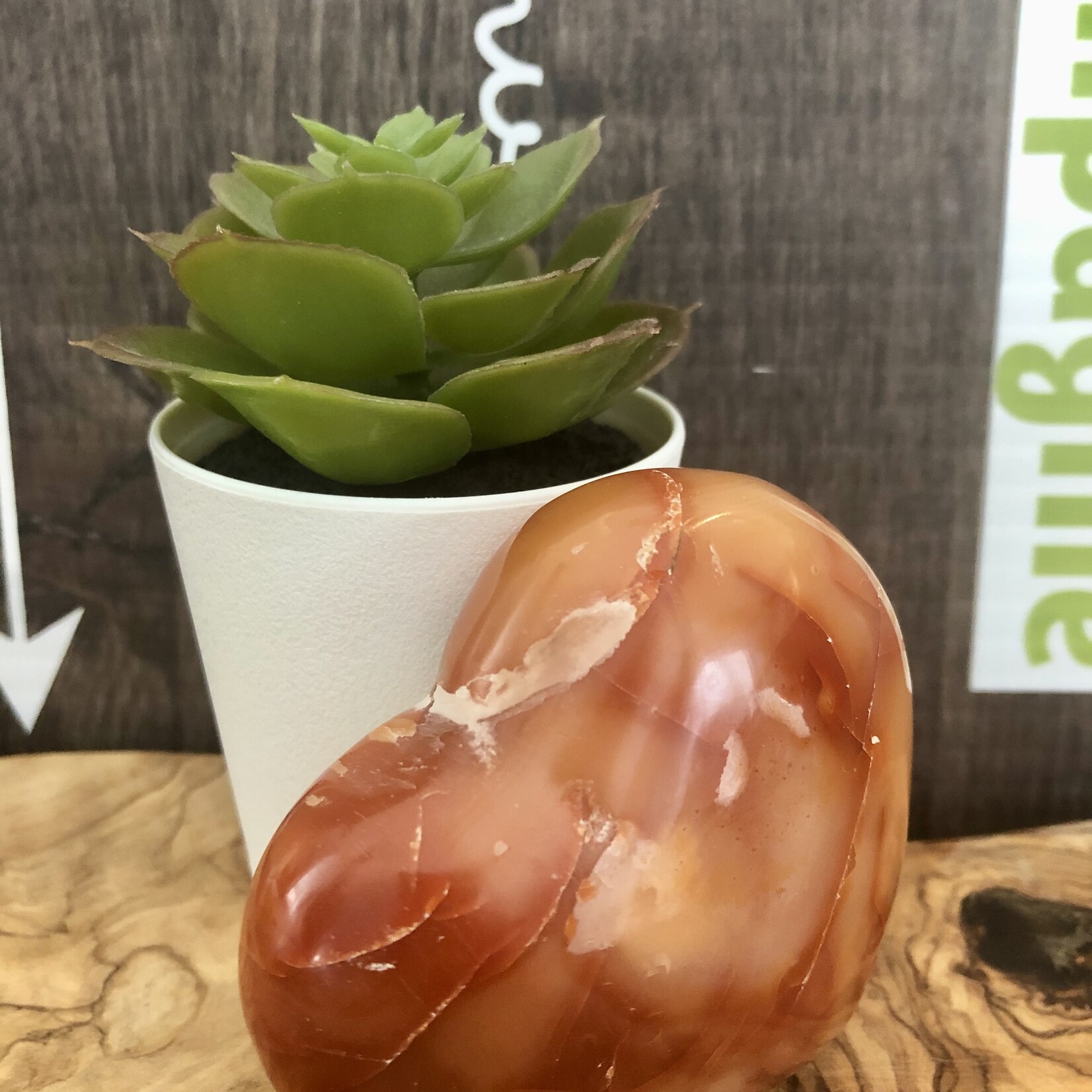 large carnelian heart, is synonymous with confidence,  initiative and openness