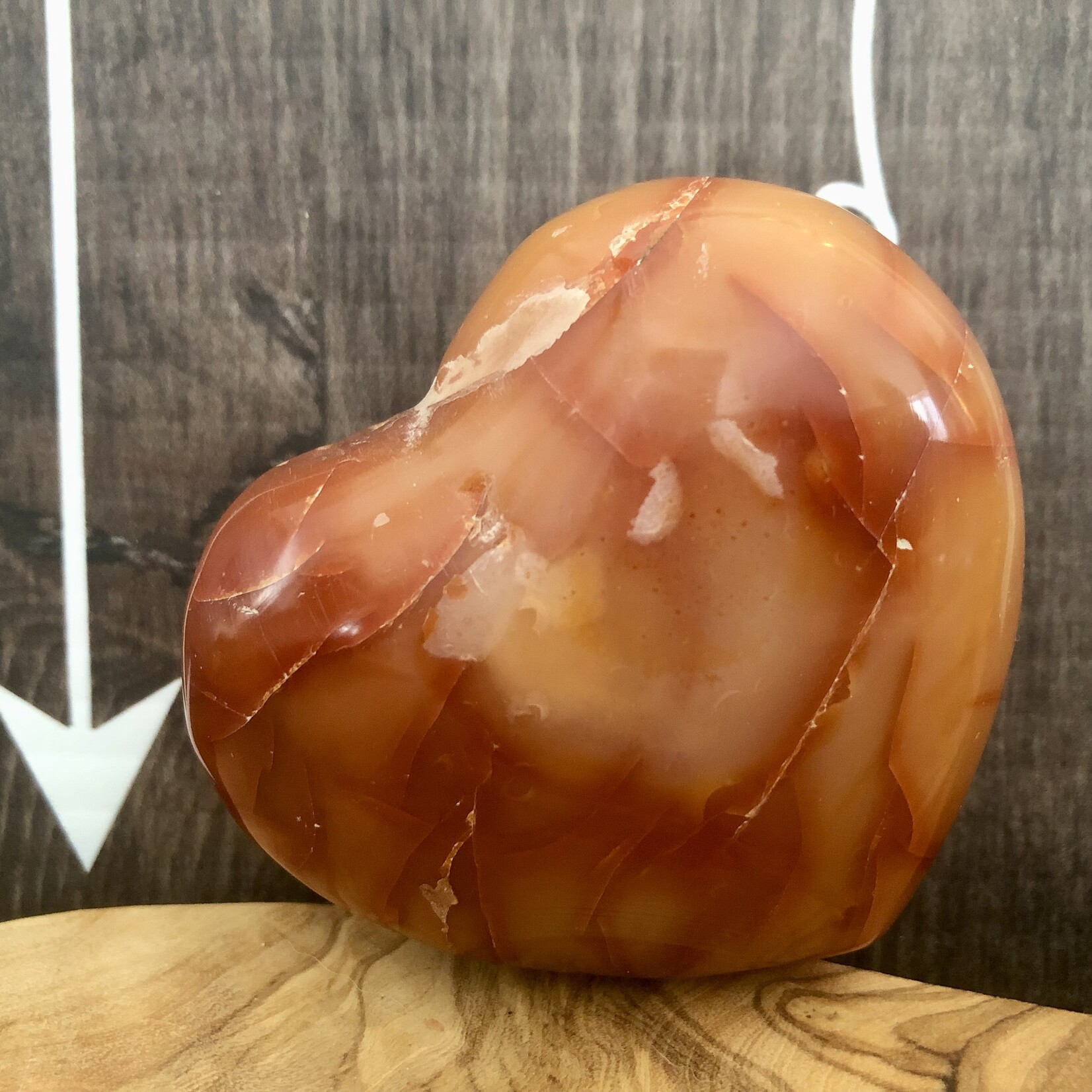 large carnelian heart, is synonymous with confidence,  initiative and openness