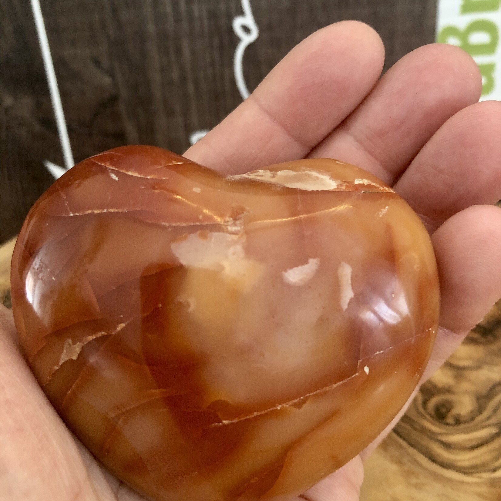 large carnelian heart, is synonymous with confidence,  initiative and openness