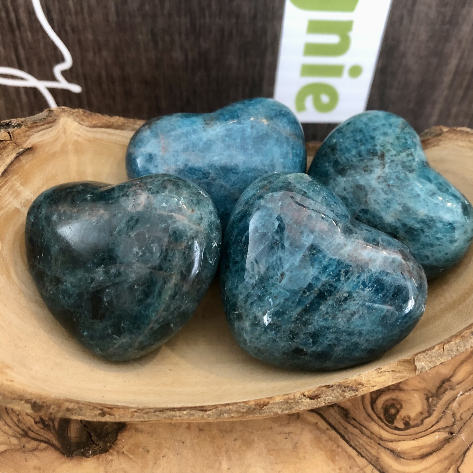 Radiant Blue Apatite Puffy Heart- Enhancing Communication and Self-Expression with Love and Clarity