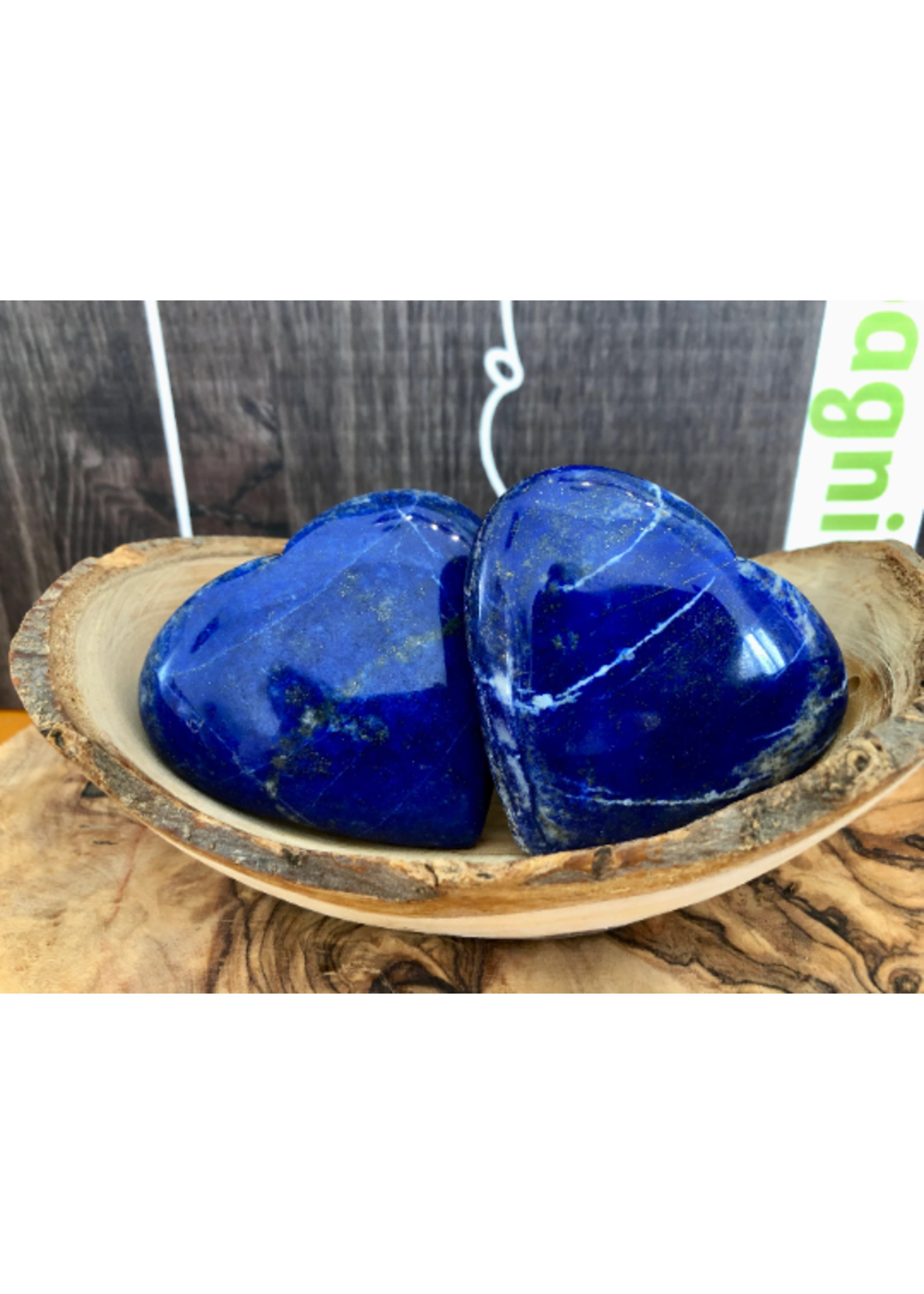 large lapis lazuli gonflé en forme de cœur, lapis-lazuli naturel du Pakistan