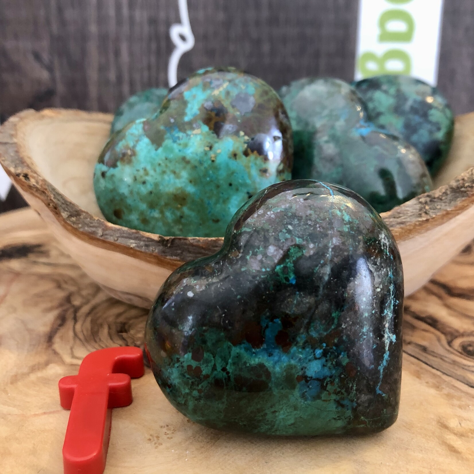 Chrysocolla Puffy Heart – Emotional Balance and Healing