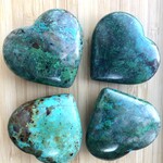 Chrysocolla Puffy Heart