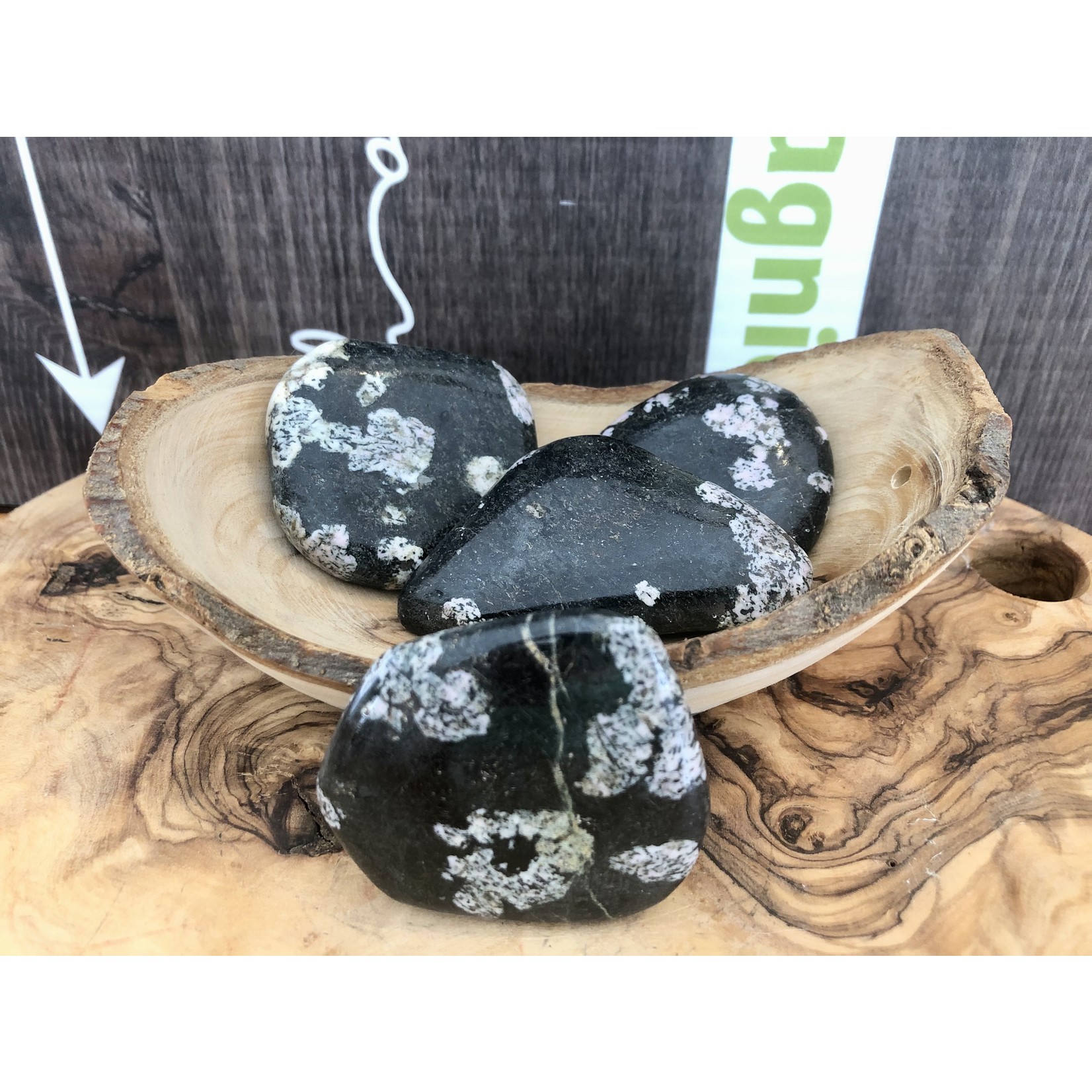large palm stone snowflake obsidian, speckled obsidian, starry obsidian, powerful ideal for fragile people
