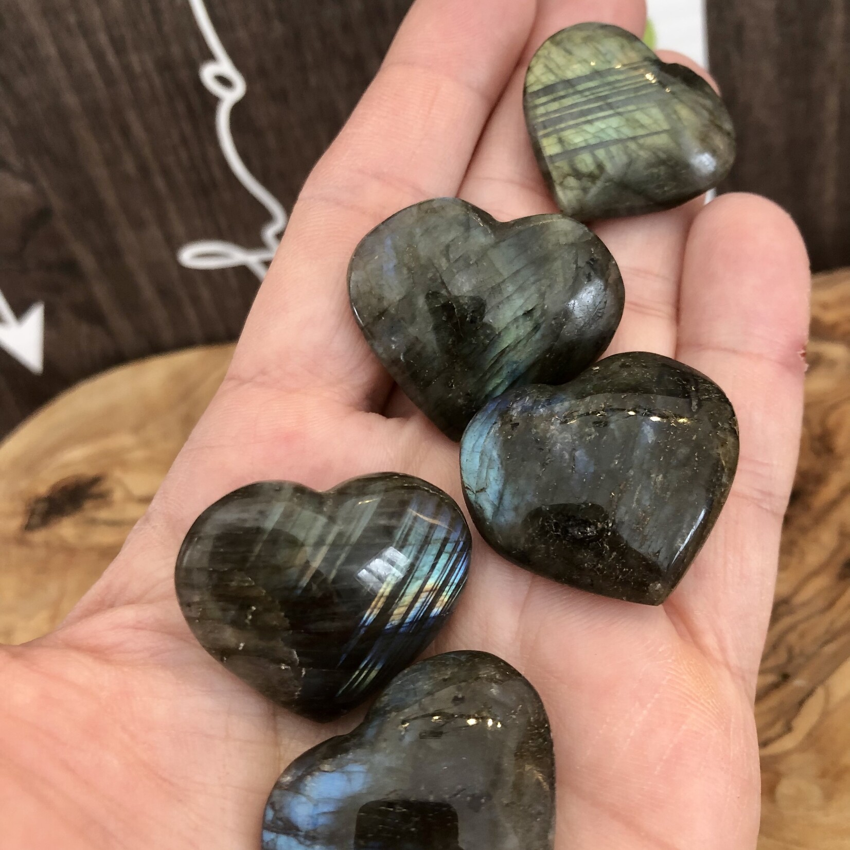 cute labradorite heart, is a useful companion through change, giving strength and perseverance