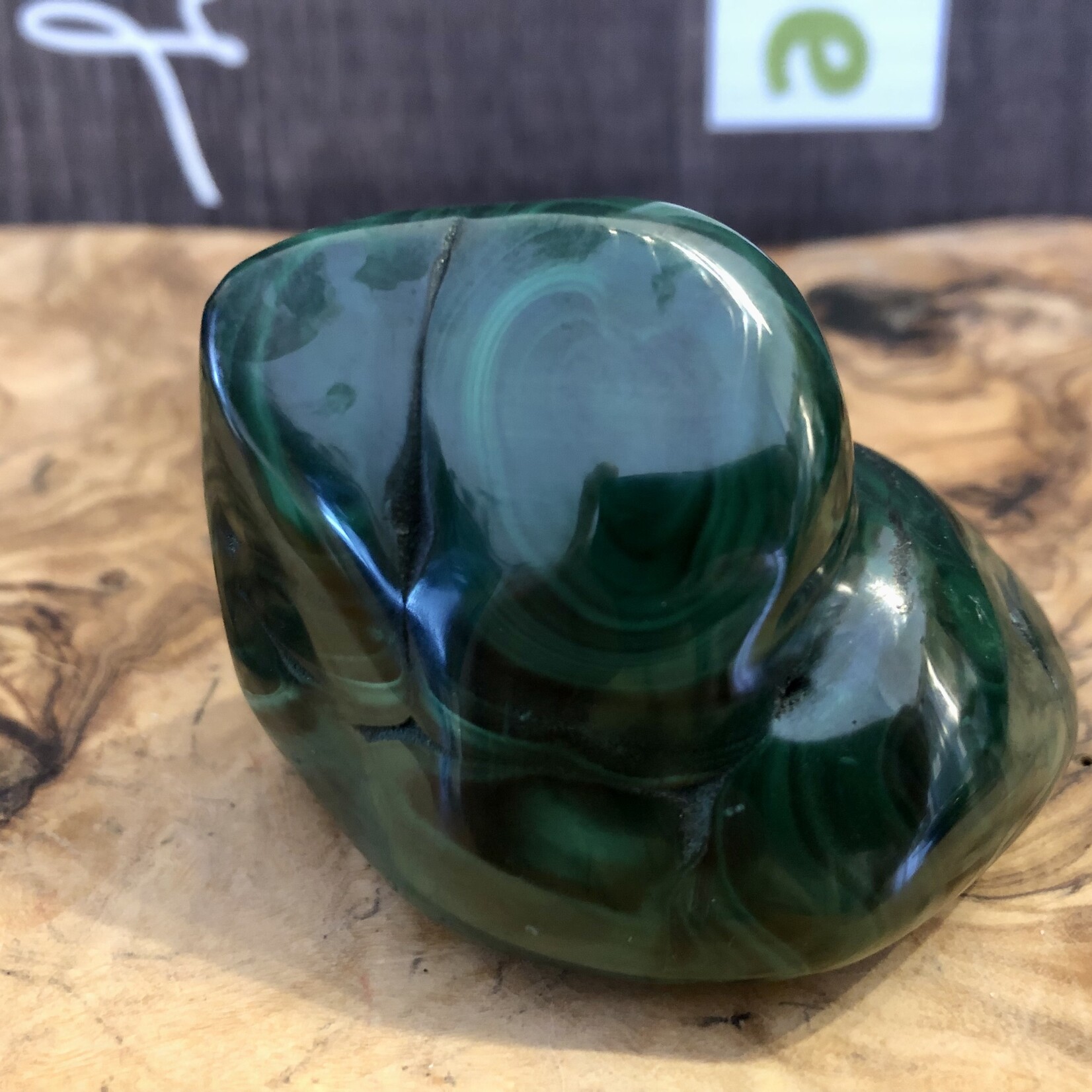 pretty malachite freeform, used for meditation and dream interpretation