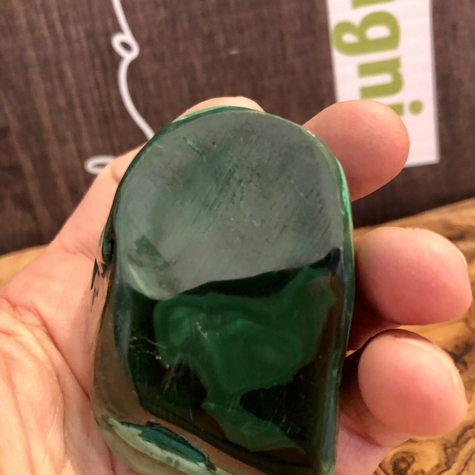 energizing malachite free form, it improves self-confidence