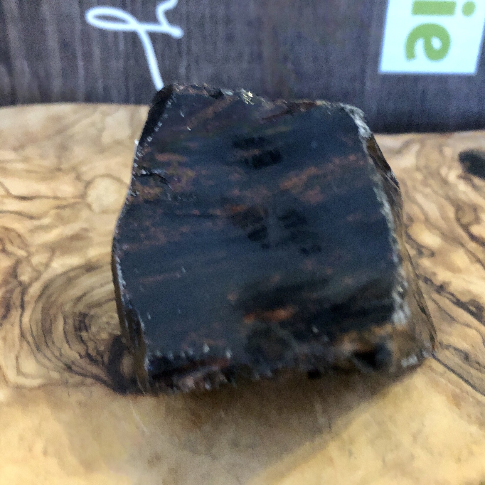 beautiful mahogany obsidian polished, used to relieve various types of pain such as muscle aches or cramps