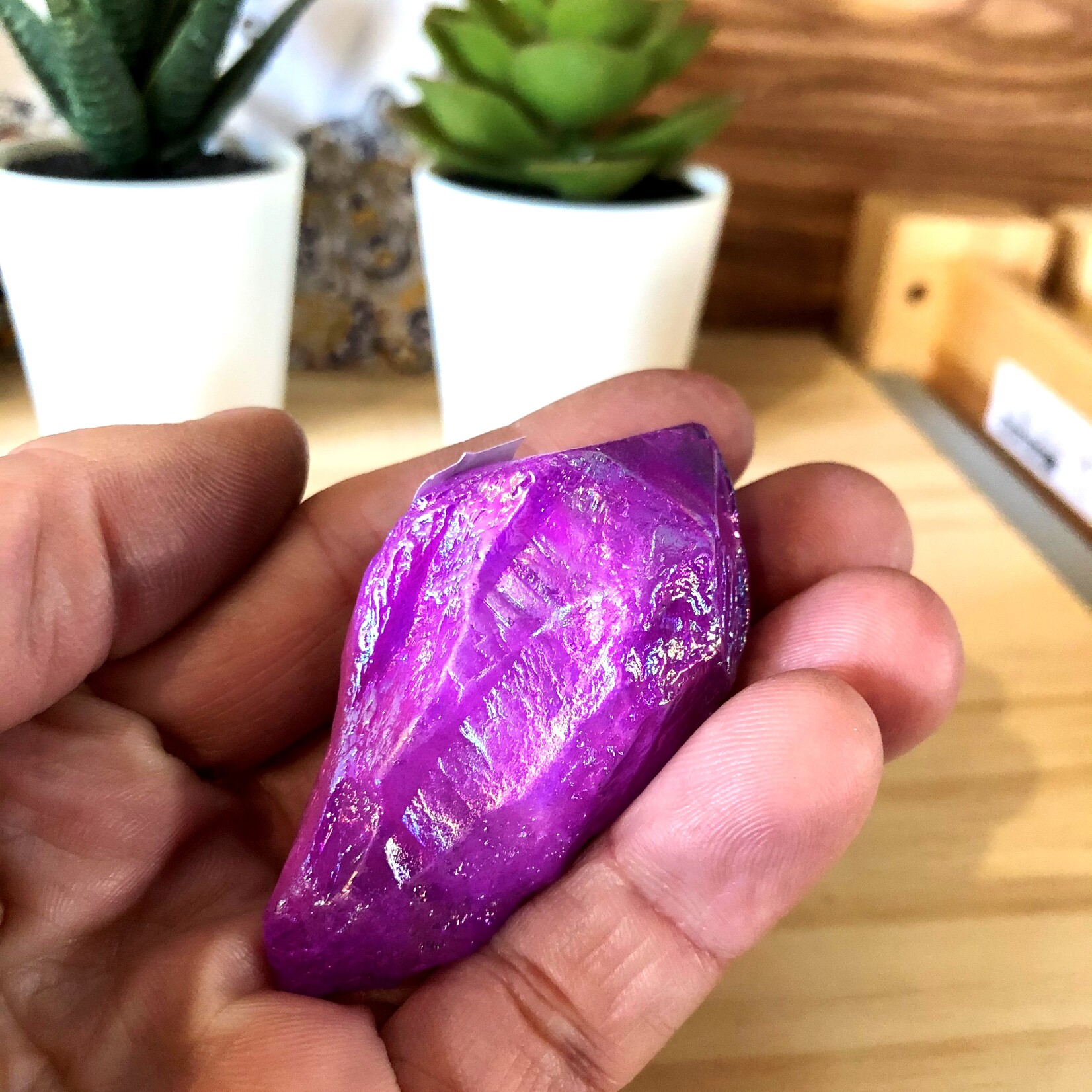 purple aura quartz