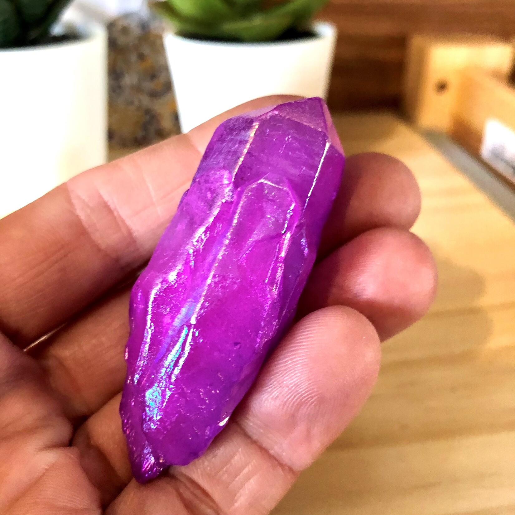 purple aura quartz