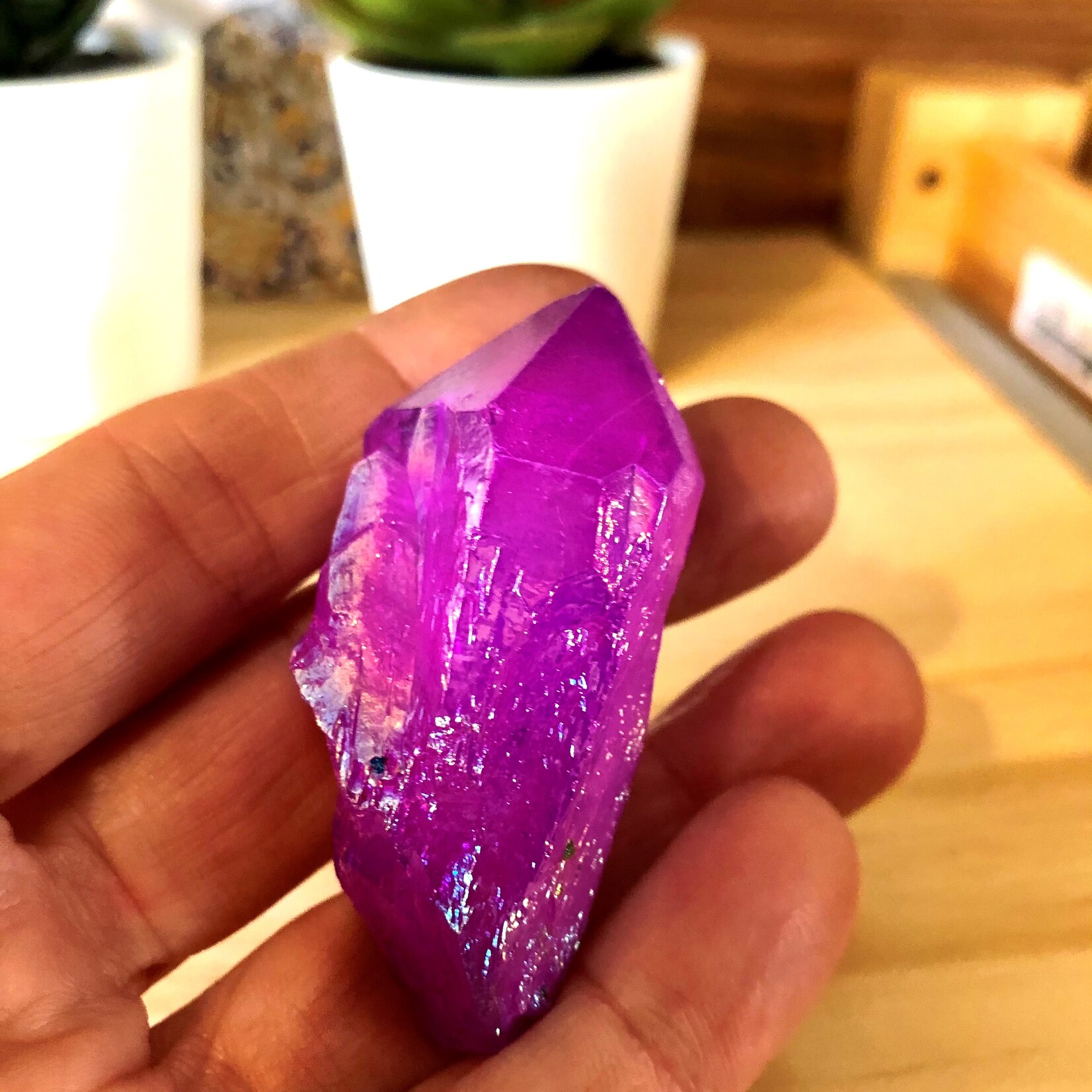 purple aura quartz