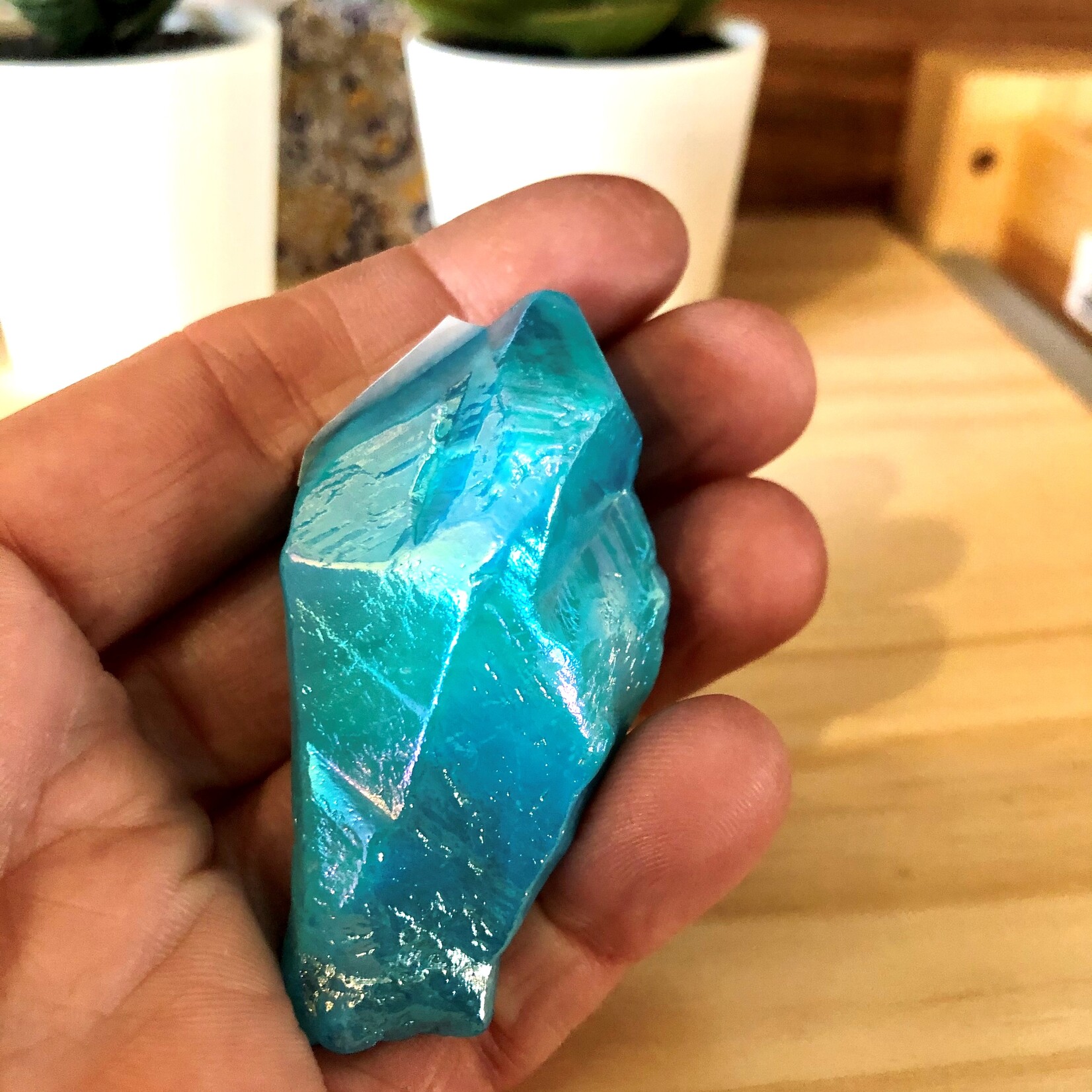 aqua aura quartz