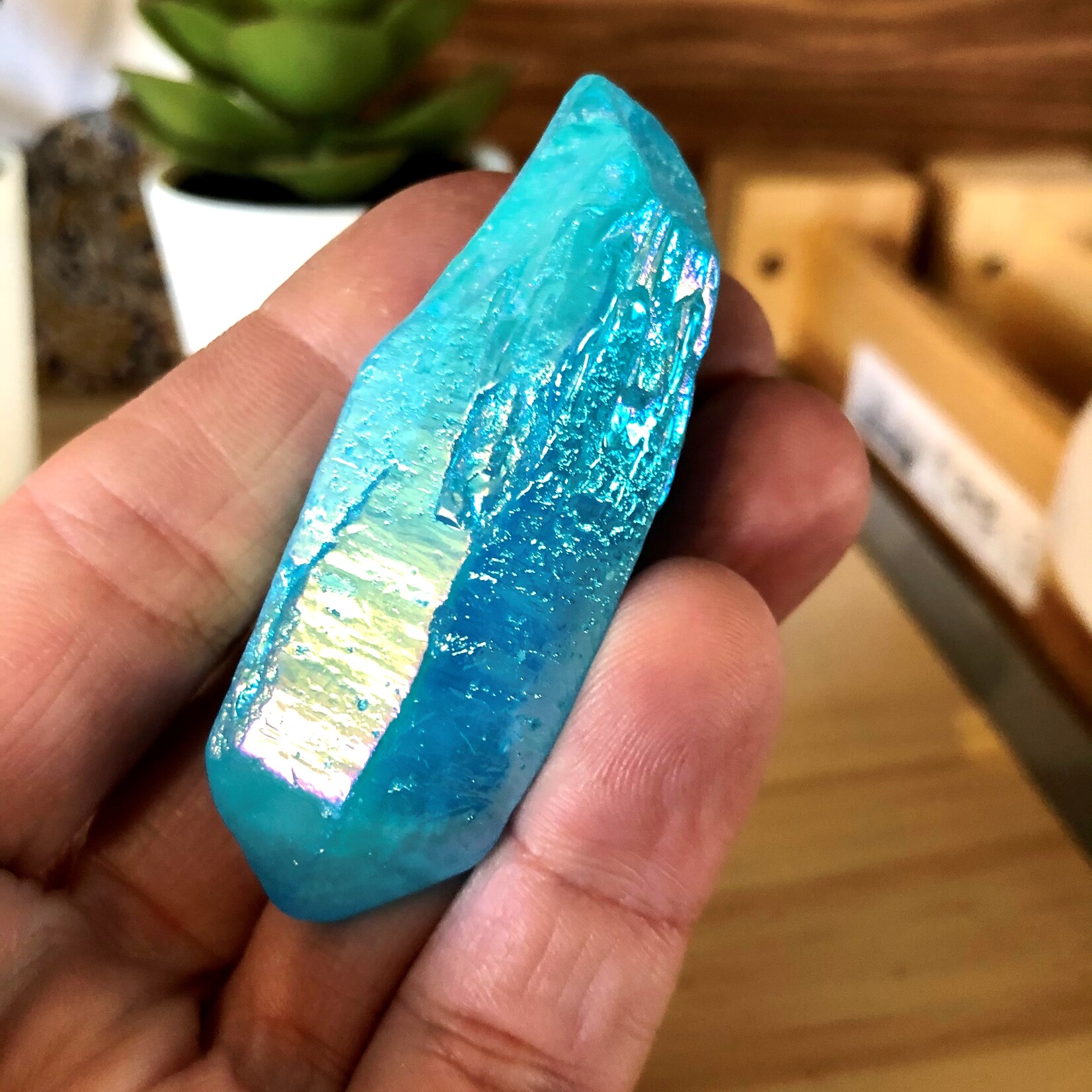 aqua aura quartz