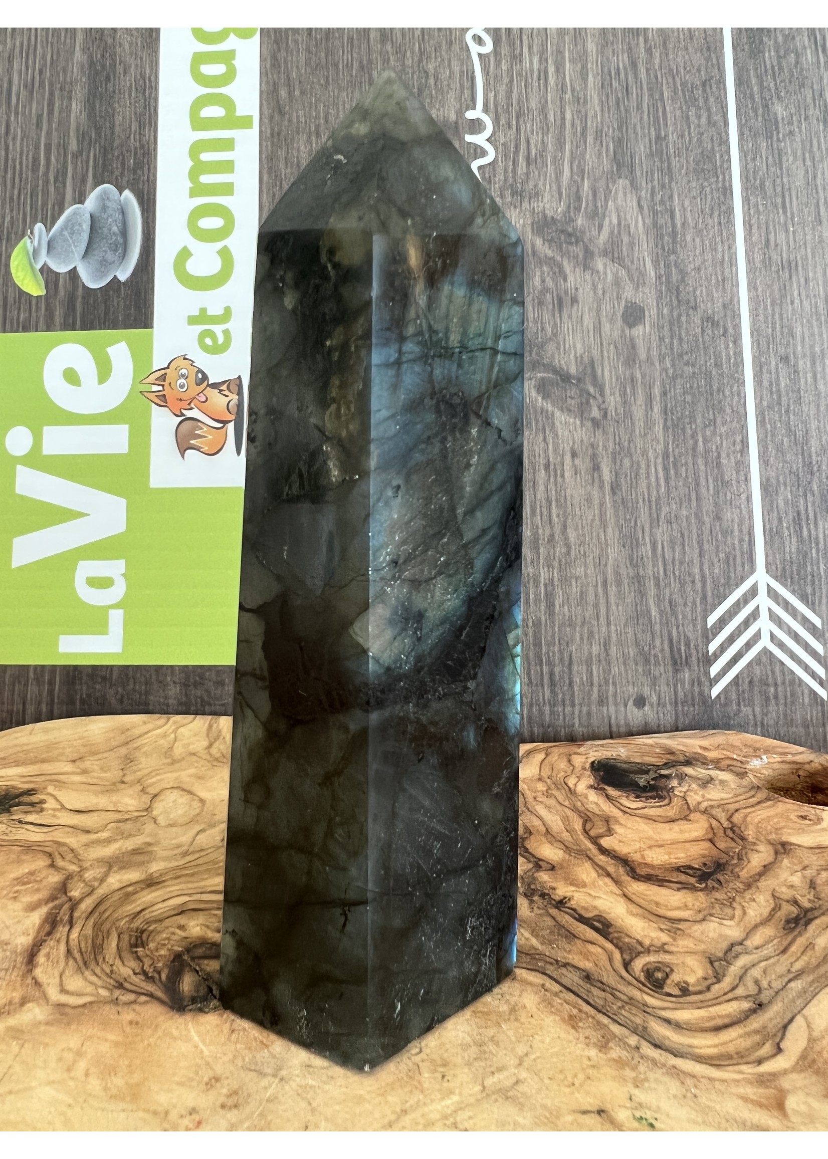 large labradorite tower, labradorite point, stone of transformation, is a useful companion through change, giving strength and perseverance