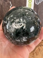 Sphère d'agate mousse - Grande et magnifique