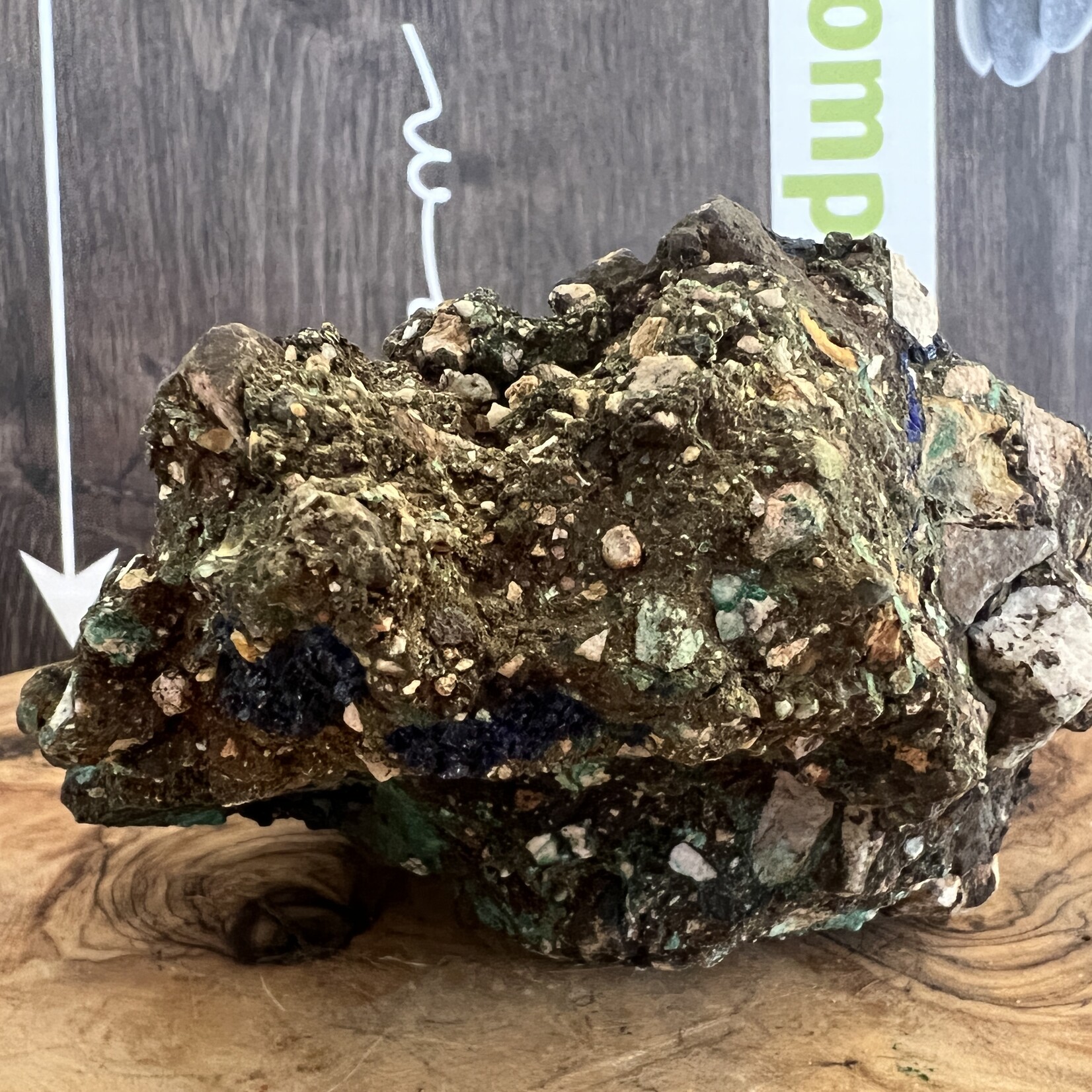 Vibrant Azurite Malachite Specimen - Synergy of Blue Hues and Natural Harmony, Enhances Body System Integration