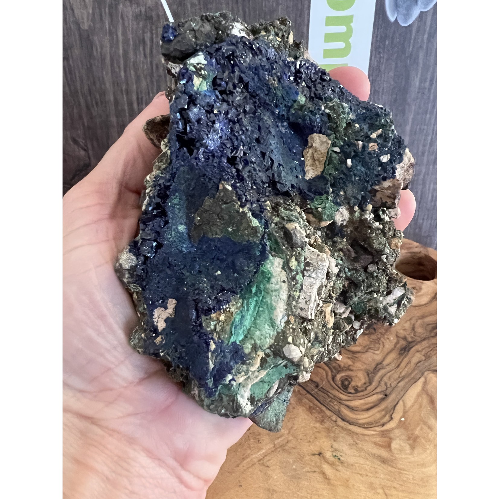 Vibrant Azurite Malachite Specimen - Synergy of Blue Hues and Natural Harmony, Enhances Body System Integration