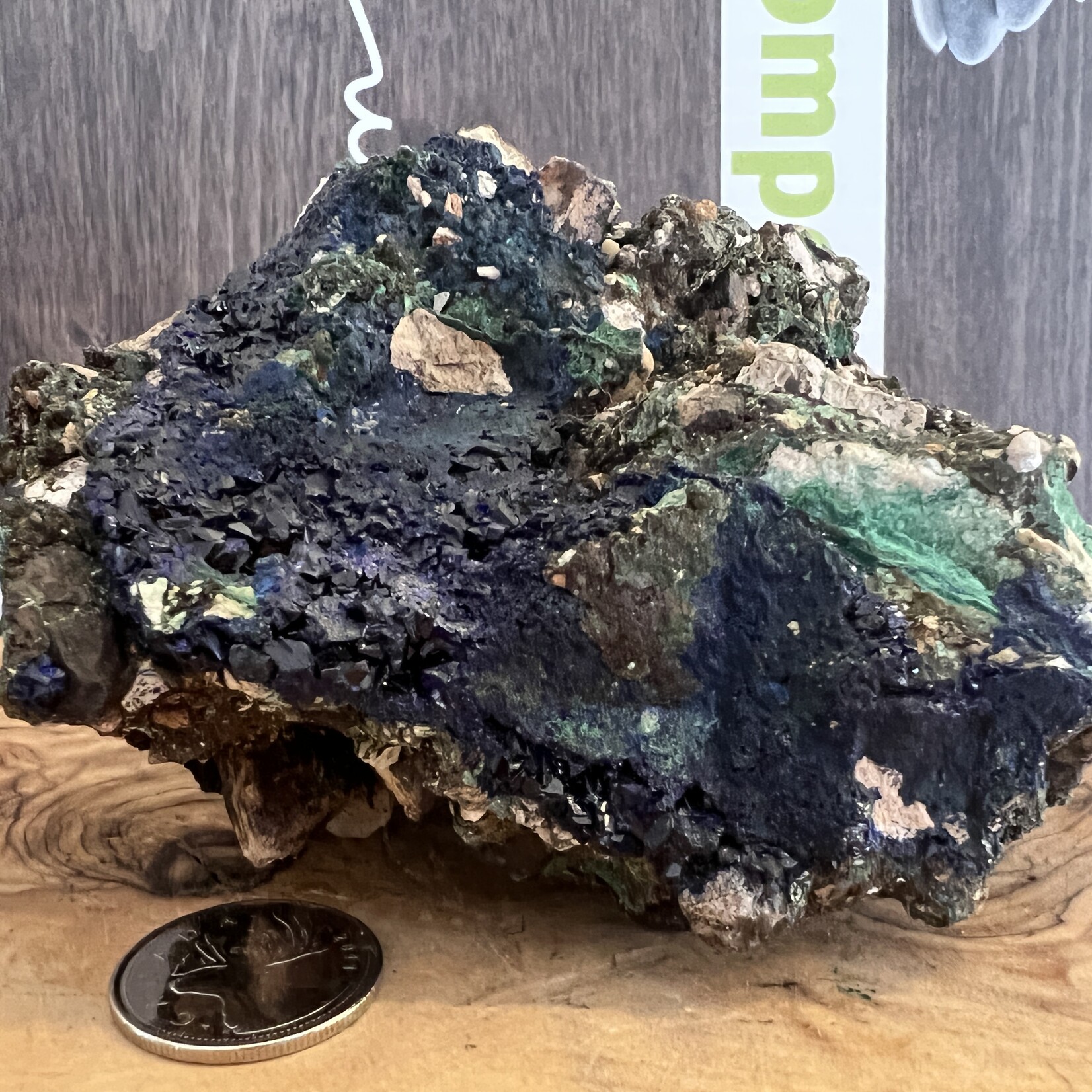 Vibrant Azurite Malachite Specimen - Synergy of Blue Hues and Natural Harmony, Enhances Body System Integration