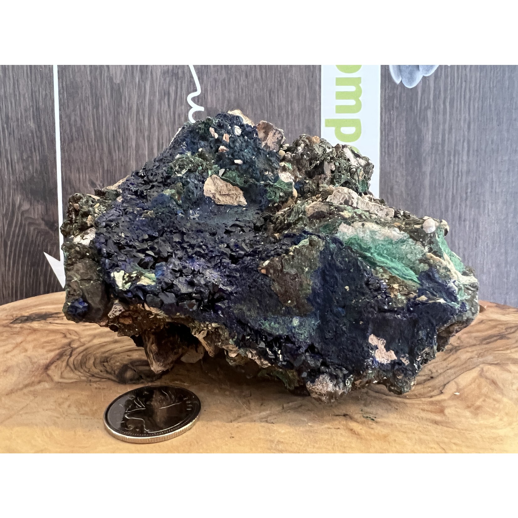 Vibrant Azurite Malachite Specimen - Synergy of Blue Hues and Natural Harmony, Enhances Body System Integration