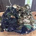 Spécimen vibrant d'azurite et de malachite